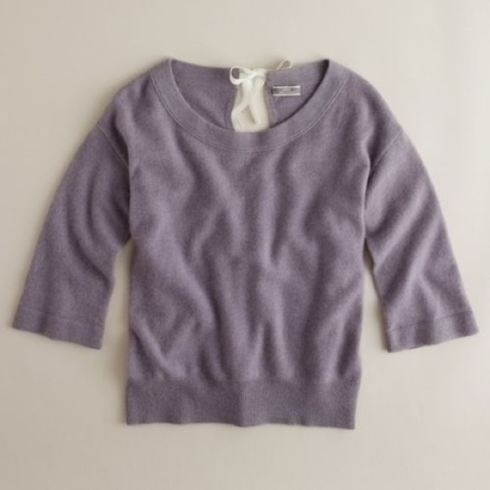 J. Crew 100% Cashmere Keyhole Sweater
